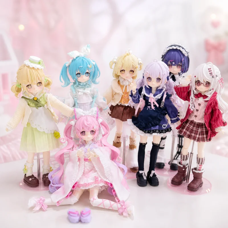 정품 1/8 BJD 트윙클 폴라리스 시리즈 블라인드 박스 귀여운 애니메이션 액션 피규어 데스크탑 장식품 컬렉션 모델 장난감 재고 있음