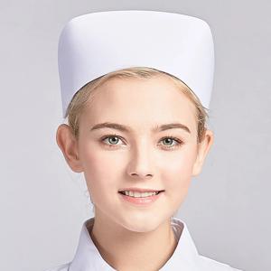 전통적인 간호사 모자 화이트 하드 클래식 병원 작업 모자 여성용 미용사 클리닉 레이디 간호 모자