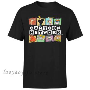 남자 Tshirt Kawaii Anime Shirt Printi 반소매 티 트렌드 Cartoon Network 로고 캐릭터 그래픽 Tshirt Ropa Hombre Camisetas
