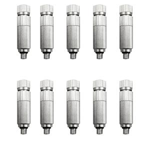 10개 고압 미스트 분무 노즐 정원용 가습 분사 노즐 0.1MM-0.6MM