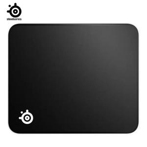 오리지널 SteelSeries QcK 게이밍 마우스 패드 - 크고 두꺼운 천 - 피크 추적 및 안정성 - 게이밍 센서용으로 최적화됨
