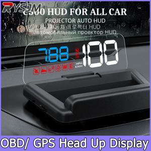 C500/T900, OBD/GPS HUD 자동차 헤드업 디스플레이 EOBD 윈드실드 차량 속도계 프로젝터 디지털 액세서리 (모든 차량용)
