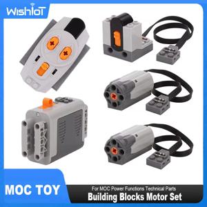 전원 기능 세트 M 모터 배터리 IR 원격 리시버 로봇 기술 부품, 레고 호환 8883 8881 8885 RC 자동차 장난감, 5 개
