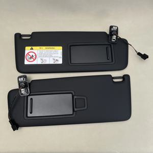 5GG 857551   VW 골프 7 Passat B8 CC Jetta MK7 자동차 인테리어 선 실드 액세서리 용 메이크업 거울이있는 블랙 프론트 썬 바이저 패널