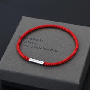 남성 여성을위한 미니멀리스트 럭키 레드 문자열 팔찌 7 색 소원 패브릭 Braclet 커플 로프 Braslet 우정 쥬얼리 Pulsera