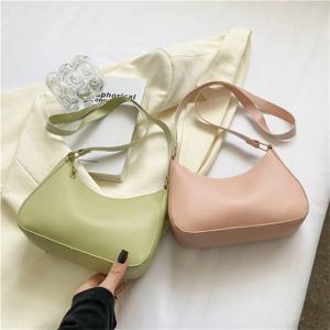 패셔너블하고 트렌디한 단색 핸드백, 심플하고 새로운 스몰 스퀘어 백, 스타일리시하고 고급스러운 싱글 숄더 겨드랑이 백
