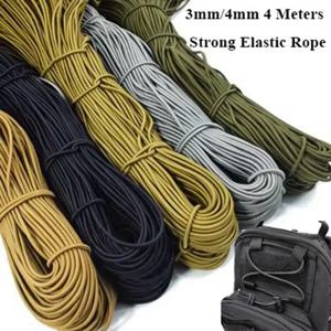 고품질 야외 강한 탄성 로프 4 미터 길이 탄성 로프 고무 밴드 바느질 의류 공예 DIY 배낭 액세서리