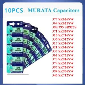 10 개/몫 무라타 SR626SW 377 SR621SW 364 SR920SW 371 SR616SW 321 SR936SW 394 SR521SW 379 395 SR927S 362 배터리 커패시터