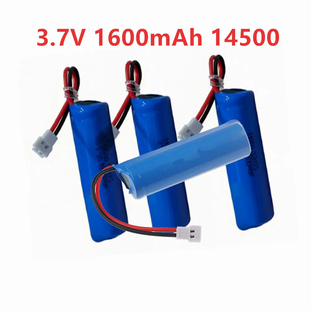 1/2/3/5Pcs H116 원격 제어 보트 헬리콥터 자동차 트럭 탱크 용 3.7V 1600mAH Lipo 배터리 1s 3.7V 14500 충전식 배터리