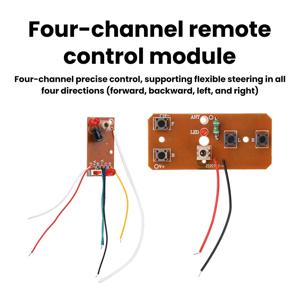 27MHz 4CH 원격 제어 송신기 수신기 보드 3V-6V 2A 4 방향 조향 DIY RC 장난감 자동차 모듈 키트