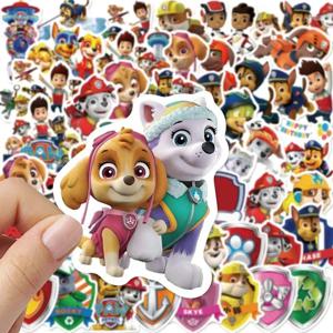 50pcs 만화 PAW 순찰대 스티커 PVC 방수 데칼 노트북 스케이트보드 수하물 전화 DIY 낙서 장식