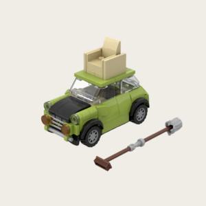 자동차 시리즈 Moc 빌딩 블록 미스터 빈 미니 마크 III 모델 기술 브릭 전설적인 스포츠카 DIY 장난감 어린이를위한 어린이