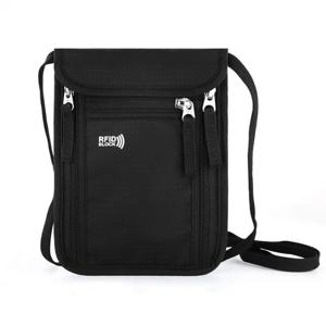 홈피쉬 RFID 차단 여권 지갑 가족 여행 서류 정리함 목걸이 스트랩 여권 홀더 여행용 수납 파우치