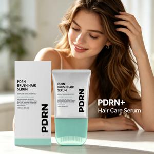 브러쉬가 내장된 PDRN 헤어 세럼, 모발 뿌리 강화, 탈모 방지, 두피 환경 개선, 데일리 헤드 케어, 두피 마사저