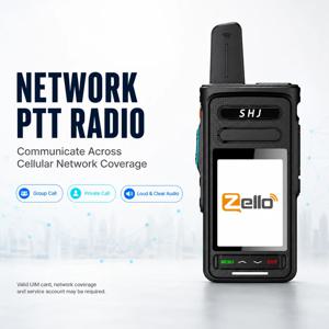 TIANGU Zello PoC 네트워크 무전기, SIM 카드 PTT 워키토키, 그룹 및 개별 통화,