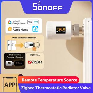 SONOFF 지그비 스마트 TRV Gen2 온도조절식 라디에이터 밸브 제어 액추에이터 TRV-ZBT Alexa, Google Home Assistant, Matter와 호환