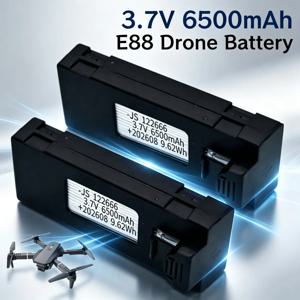 E88 E88PRO Ls-E525 E525PRO S1S E99 P1 F185 F195 E100 S98 K3 P10 A13 RC 쿼드콥터용 오리지널 배터리 3.7V 6500mAh 업그레이드