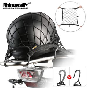 Rhinowalk 오토바이 헬멧 홀더 그물 8 금속/플라스틱 후크 오토바이 수하물 그물 홀더 메쉬 보관 트렁크 가방 액세서리