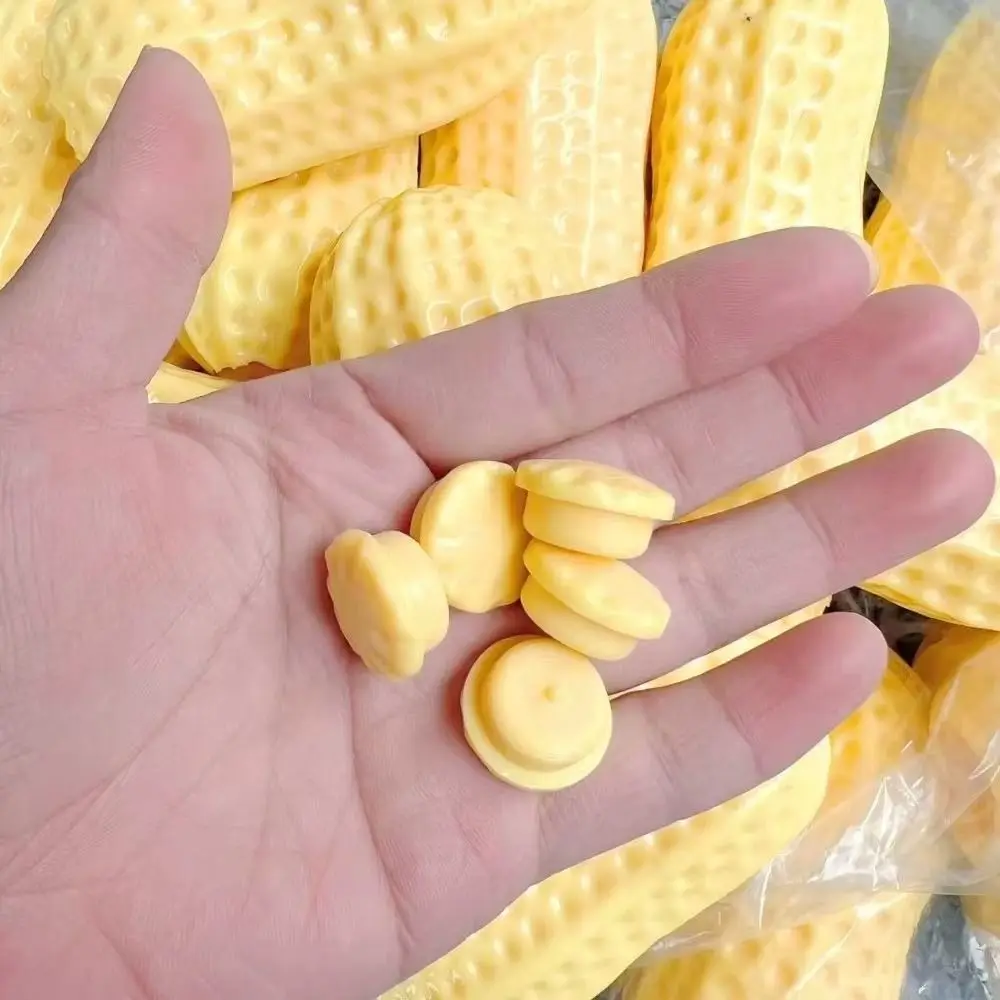 땅콩 모양 DIY 공, 속이 비어 있고, 천천히 원래 모양으로 돌아오는 부드러운 TPR 재질, 뚜껑이 있는 DIY 압력 공 키트, 손으로 직접 만들 수 있는 공, 성인 및 초보자를 위한 제품