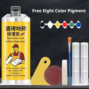 타일 보수 크림 세트, 세라믹 타일 바닥 균열 보수제, 방수 기능, 색상 조정, DIY용, 표면 복원