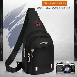 남성용 패셔너블 싱글 숄더 옥스포드 천 가슴 가방 방수 크로스백 학생 캐주얼 스포츠 가방