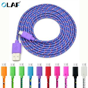 OLAF 마이크로 USB 케이블 1M/2M/3M 고속 충전 휴대 전화 USB 충전기 어댑터 코드 와이어 데이터 동기화 케이블 Samsung Huawei Xiaomi