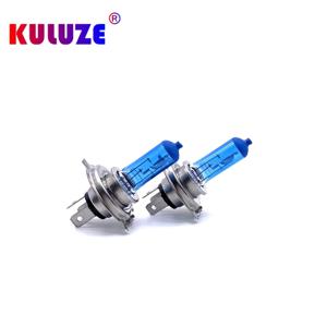 KULUZE 2개입 슈퍼 화이트 헤드라이트 H7 H4 H8 H9 H11 55W 12V 쿼츠 할로겐 전구 HB3 HB4 100W 하이/로우 라이트 9012 6000K 자동차 조명