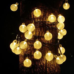 3M 6M 11M 크리스탈 공 LED 문자열 요정 조명 USB/배터리 전원 야외 크리스마스에 대 한 방수 휴일 갈 랜드 조명