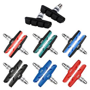 CNCLOL 자전거 V-브레이크 패드 55mm / 70mm, Mtb, 접이식, BMX 자전거 고무 브레이크 슈즈 2쌍, 시마노/SRAM V 브레이크 호환