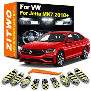 ZITWO 11Pcs Canbus 오류 없음 LED 전구 VW 폭스 바겐 제타 MK7 7 VII 2018 2019 2020 2021 2022 트렁크 램프 용 인테리어 조명 키트