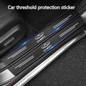 탄소 섬유 자동차 스티커 자동 도어 임계 값 안티 스크래치 테이프 보호 스트립 Chery TIGGO 2 3 4 5 7 Pro 8 3X A1 QQ Arrizo