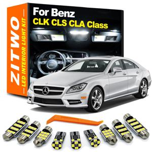 메르세데스 벤츠 CLS CLA CLK W218 W219 C117 W209 W208 A209 A208 자동차 전구 액세서리 용 LED 인테리어 돔 독서 트렁크 라이트 키트