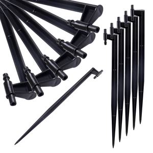 스파이크 스프레이 깍지 브래킷 로드, 길이 30cm, 6mm 인터페이스, 4/7mm 호스 바브 분무기 헤드 거치대 정원 관개 도구, 5/50 개