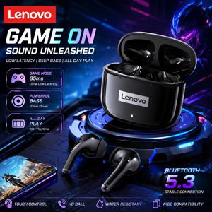 레노버 LP40 Pro TWS 무선 헤드폰 블루투스 5.4 HiFi 스테레오 이어폰 게임용 스포츠 터치 컨트롤 HD 통화 마이크 이어버드