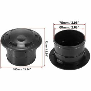 RV 버스 보트 요트 자동 교체 부품 에어컨 벤트 그릴에 대 한 유니버설 10cm 2.76 인치 라운드 자동차 공기 배출구 환기