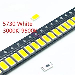 SAMIROB 100개 5730-CW WW 0.5W-150Ma 50-55lm 백색광 3000K 4000K 6000K 95000K SMD 5730 5630 LED 5730 다이오드 3.2 - 3.4V