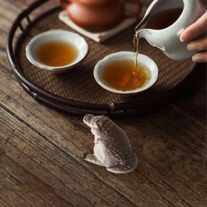 1PC 부티크 티 펫 작은 악어 티 펫 장식품 수제 다도 티 게임 금융 티 테이블 선물