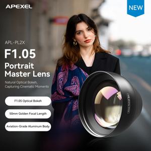 APEXEL 2X 망원경 인물 사진 렌즈 소프트 포커스 보케 배경 텔레포토, 아이폰 삼성 모든 스마트폰용 범용 클램프 포함