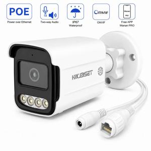 CCTV 보안 IP 카메라 PoE 4K 5MP 4MP 옵션 양방향 오디오 인체 감지 실내외 방수 NVR 감시 카메라
