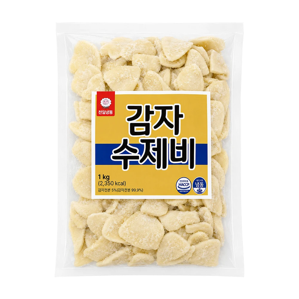 천일식품 감자수제비 1kg