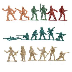 플라스틱으로 만든 군인 미니어처 장난감 세트, 158개, 어린이용 교육용 장난감, 모래 놀이 테이블 장식용
