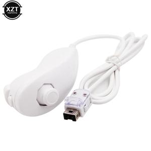 닌텐도 Wii 게임 컨트롤러용 Nunchuck 핸드 커브 게임 핸들 컨트롤러, Wii 게임 패드 액세서리, 5 가지 색상