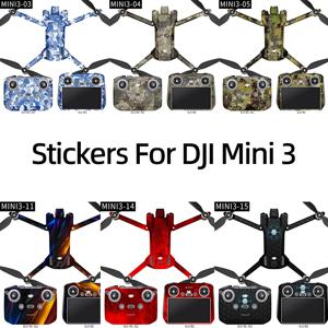 DJI Mini 3 Drone Body 전체 둘러싸인 스티커 RC-N1/RC 원격 제어 PVC 보호 필름 안티 스크래치 스킨 액세서리