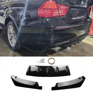 Bmw E90 E91 리어 범퍼 디퓨저 사이드 스플리터 318i 320i 320d 330xi 330xd 2005-2012 리어 범퍼 디퓨저 스커트 튜닝