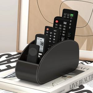 리모컨 홀더, TV 리모컨, 펜, 안경, 침대 옆 및 사무실 책상용 5칸 수납함 정리함