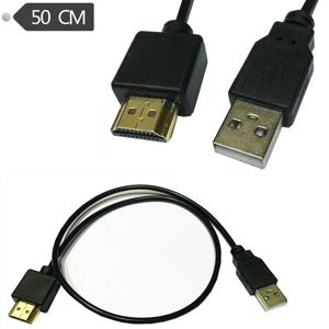 USB 전원 케이블-HDMI 호환 남성-남성 충전기 코드 스마트 장치 용 충전 케이블 분배기 어댑터 USB 2.0-HDMI