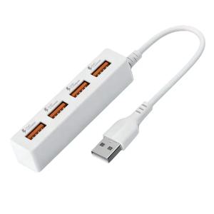 USB 2.0 4-Port Power Strip Charging Extension Cable USB Hub Multi-Port Socket with Power PC Computer Accessories