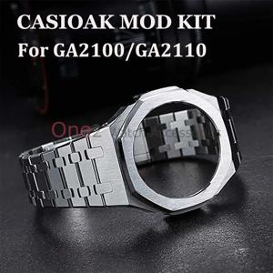 G-SHOCK GA2100/GA2110 스테인리스 스틸 케이스 및 시계줄 교체 모드 키트 GA2100 금속 개조 액세서리 도매
