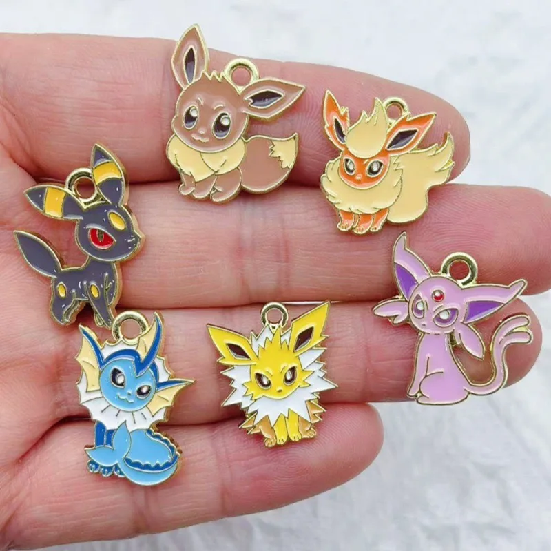 10pcs 만화 합금 드립 오일 쥬얼리 액세서리 펜던트, DIY 쥬얼리 만들기 목걸이 키체인 귀걸이 펜던트