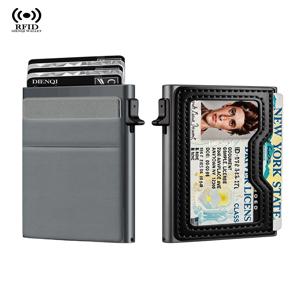 머니백 카드 지갑 머니클립 슬림 미니멀리스트 팝업 카드 홀더 RFID 스마트 지갑 ID 윈도우 미니백 명품 지갑 남성용